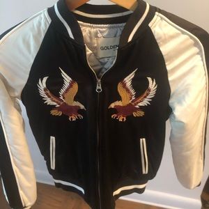 Embroidered bomber jacket in xxs